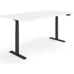 ESMART EZX-132BW Elektrisch höhenverstellbarer Steh-Sitz-Schreibtisch 160x80cm Weiß - Eleganter, elektrisch höhenverstellbarer Schreibtisch für ergonomisches Arbeiten. Stufenlos von 60,5 bis 125,5 cm einstellbar, mit 3 Speicherplätzen und Aktivitätserinnerung für gesunde Arbeitsweise.