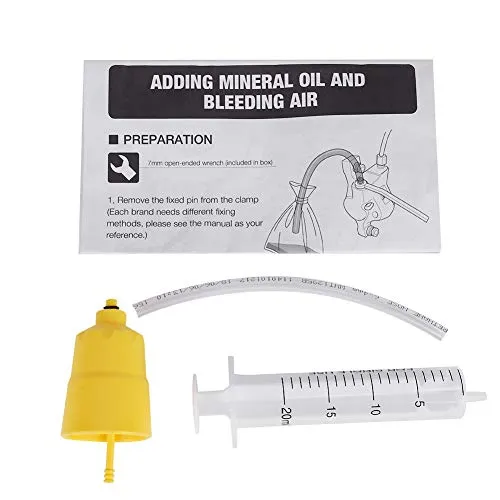 MAGT Hydraulische Scheibenbremsen Entlüftungskit, Fahrrad Bremsen Entlüftungsset Fahrrad Hydraulische Scheibenbremse Mineralöl Entlüftung Werkzeug Kit