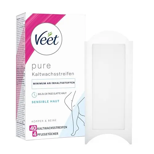 Veet Pure Kaltwachsstreifen für Körper, Arme & Beine von Veet