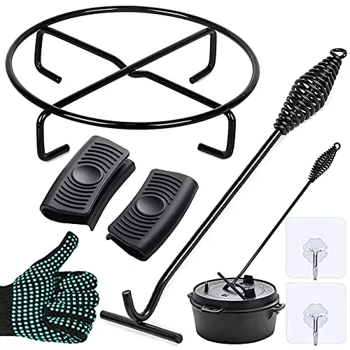 Deckelheber & Untersetzer für Dutch Oven – 26CM Gusseisen