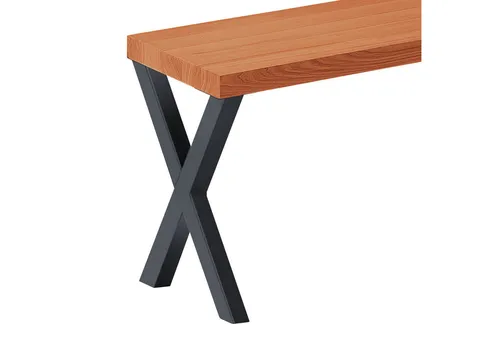 LAMO Manufaktur Sitzbank LSB (3-teilig, Massivholzplatte) - Die LAMO Sitzbank ist ideal für Garten und Flur. Mit einzigartiger Holzstruktur und robusten Stahlbeinen vereint sie modernes Design mit Funktionalität. Einfache Montage und pflegeleicht – perfekt für gesellige Runden!