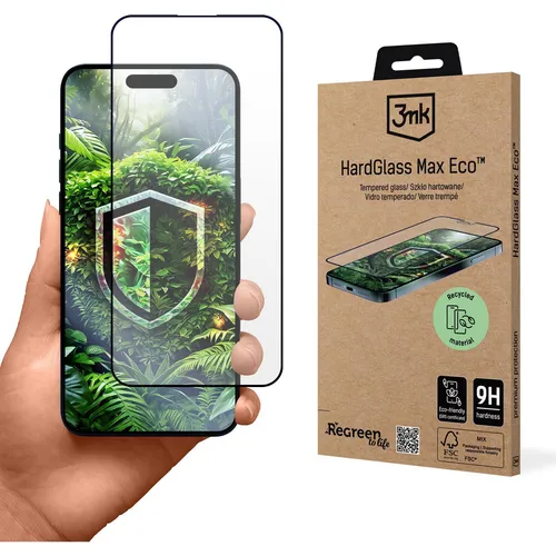 3MK HardGlass Max Eco iPhone 14 Pro GRS CU 1304127 (Apple iPhone 14 Pro) (W-3HgMaxEco-AiP14P-0)