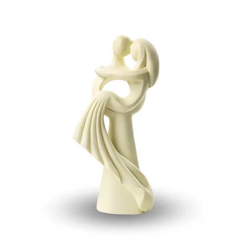 Hochzeit Dekofigur edel Brautpaar creme Hochzeitspaar 10cm Hochzeitsfiguren