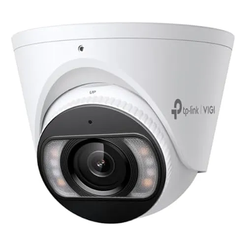 Omada InSight S445 4MP Full-Color Turret Kamera - Überwachungskamera mit IP67 Schutz, ideal für Außenbereiche. Ausgestattet mit Nachtsicht und integriertem Mikrofon für umfassende Sicherheit.