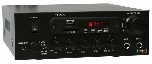 E-Lektron EL-2BT HiFi Digital-Verstärker - 100W mit Bluetooth, FM-Radio und Karaoke-Funktion für beeindruckenden Klang und vielseitige Nutzung