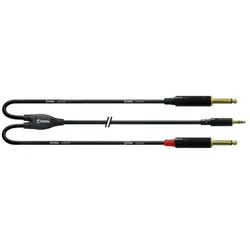 Cordial Mini-Klinke auf 2x Klinke 6,3 mono von Cordial