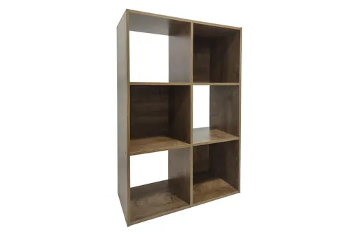 HTI-Line Bücherregal Thekla 6090 – Stilvolles Standregal mit 6 Fächern - Praktisches Bücherregal für Kinderzimmer, Wohnzimmer oder Büro. Mit 6 Regalfächern und kompakten Maßen ist es ideal zur Aufbewahrung von Büchern, DVDs und Wohnaccessoires. Belastbar bis 10 kg, vielseitig einsetzbar.