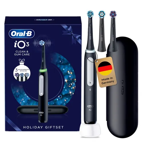 Oral-B iO Series 3 Elektrische Zahnbürste mit 3 Aufsteckbürsten