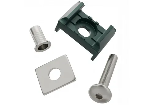 Qualinos Doppelstabmattenzaun Montageset