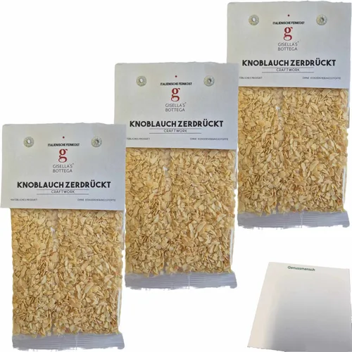 Gisellas Bottega Knoblauch zerdrückt 3er Pack 3x50g Packung usy Block