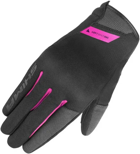 SHIMA ONE EVO Damen Motorradhandschuhe - Kurze Sommerhandschuhe in Rosa - Motorradhandschuhe, leicht und atmungsaktiv, mit weichen Hauptprotektoren für maximalen Schutz und reflektierenden Elementen für erhöhte Sichtbarkeit.