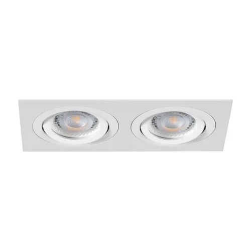Kanlux SEIDY GX5.3 Einbauleuchte Weiß IP20 Alu 2-flammig Schwenkbar 50W