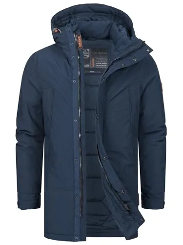 Indicode Herren INBenyot Parka mit Kapuze | Übergangsjacke für Männer