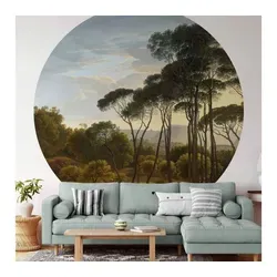 K&L Wall Art Fototapete Voogd Vintage Landschaft Wald von Wall Art