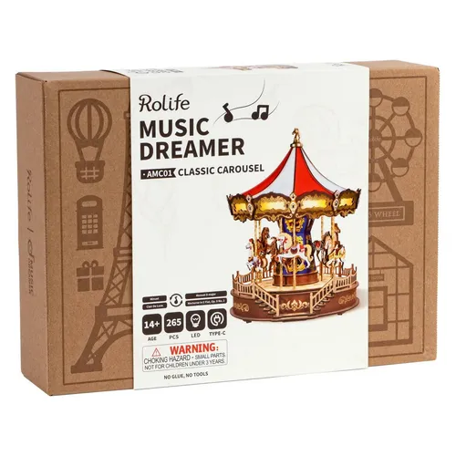 Rolife Classic Carousel 3D Holzpuzzle