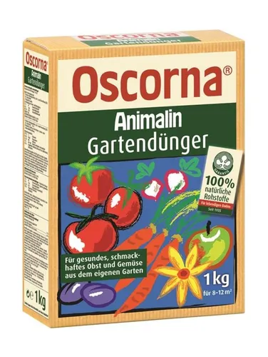 Oscorna Animalin Gartendünger 1 Kg - Organischer NPK-Dünger - Dünger für alle Gartenpflanzen mit Langzeitwirkung, ideal für gesundes Pflanzenwachstum und umweltfreundlich aus Deutschland.