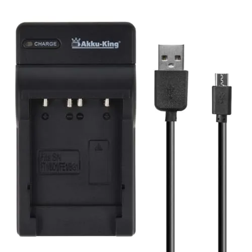 USB-Akku-Ladegerät kompatibel mit Sony NP-BD, NP-BG1, NP-FD1, NP-FE1, NP-FG1, NP-FR1, NP-FT1