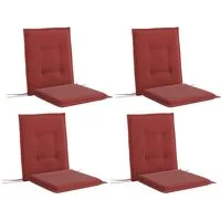 Outsunny Sitzkissen 108x50x5 cm - Weinrot - Auflagen & Polster für Outdoor-Sitzgelegenheiten, hautfreundlich und UV-beständig, mit hochelastischem Schaumstoff für höchsten Komfort und Bändern zur sicheren Befestigung.