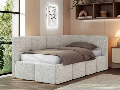 MKS MEBLE Jugendbett ARVO 90x200 cm mit Bettkasten - Praktisches Jugendbett mit integriertem Bettkasten für viel Stauraum. Kompakt und modern, ideal für stilvolle Jugendzimmer. Wählen Sie zwischen verschiedenen Matratzen für individuellen Schlafkomfort.