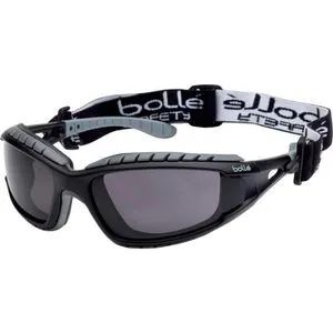 Bolle Schutzbrille Tracker II TRACPSF, grau getönt, Bügelbrille, schwarz-grau