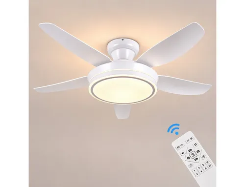 Euroton Deckenventilator mit LED-Beleuchtung und Fernbedienung