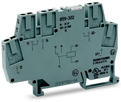 WAGO GmbH & Co. KG Relaisklemme 859-304 Schaltrelais Relaisklemme