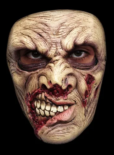 Metamorph Verkleidungsmaske Zombie Maske - Schaurig-schöne Halloween Horror Kostüm - Kostüme für Erwachsene, einteilig und aus hochwertigem Latex gefertigt, sorgt diese Zombie Maske für schaurige Auftritte auf jeder Halloween-Party.