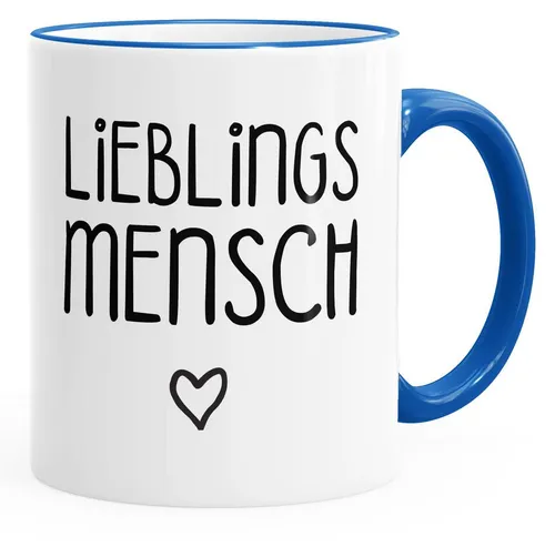 MoonWorks Tasse Kaffee-Tasse Lieblingsmensch Geschenk-Tasse Liebe Freundschaft, Keramik