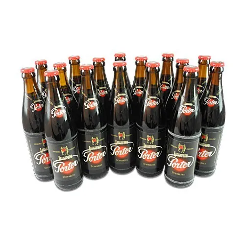 Lausitzer Porter Schwarzes (Schwarzbier / 16 Flaschen à 0,5 l / 4,4 % 3,31€/1l