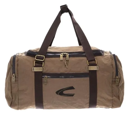 camel active Journey Herren Reisetasche Weekender Groß Beige - Tagesrucksäcke, kompakte Reisetasche mit verstellbaren Gurten und zusätzlichen Reißverschlusstaschen für optimale Organisation auf Reisen. Maße: 60 x 32 x 28 cm.