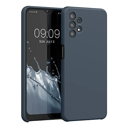 kwmobile Handyhülle für Samsung Galaxy A32 5G Hülle - Case Silikon - Kabelloses Laden - Schutzhülle Cover in Dunkler Schiefer