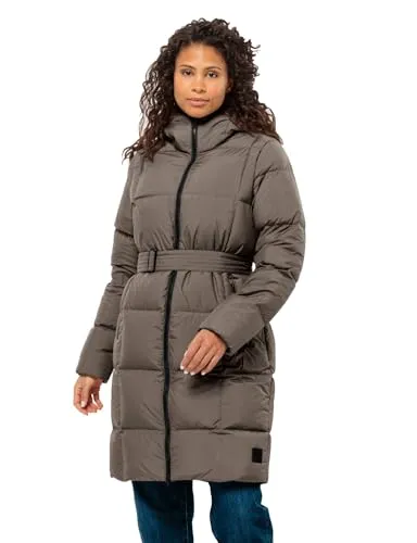 Jack Wolfskin Frozen Lake Coat - Winter-Daunenmantel für Damen - Funktionsjacke aus atmungsaktivem TEXASHIELD Material, winddicht und wasserabweisend, mit 700 cuin RDS-zertifizierten Daunen für optimale Wärme und einen taillierten Look.
