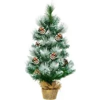 Costway Künstlicher Weihnachtsbaum 34 Schneebedeckte Spitzen 60cm