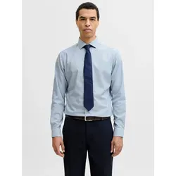 Jack & Jones Langarmhemd JPRBLAPARKER Slim Fit - Modisches Slim Fit Hemd aus 100% Baumwolle, atmungsaktiv und ideal für den Alltag. Perfekte Passform in Chambray Blue Stripes, ideal für stilbewusste Looks.