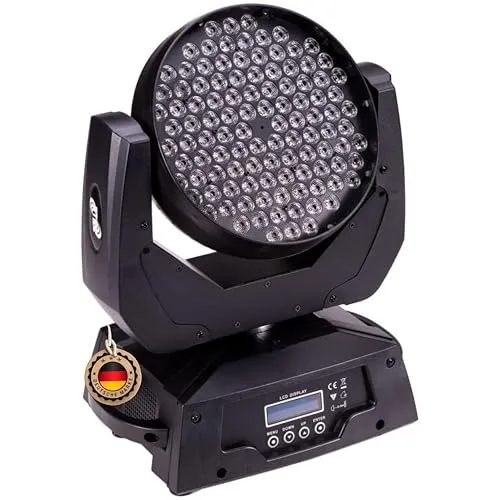 ETEC Professional LED Moving Head ML108 Washlight Washer Effekt DMX 108x3 Watt RGBW DJ MK2 Veranstaltung Bühnenbeleuchtung Licht Party Disco Show Farbmischung