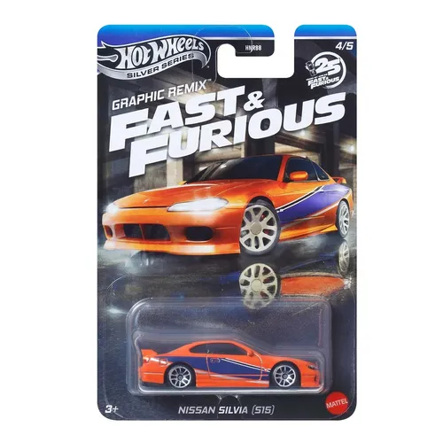 Hot Wheels Silver Series Graphic Remix Fast & Furious 1:64 Nissan Silvia Neu 4/5