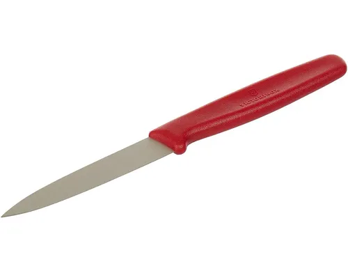 Victorinox | Messer | roter Griff | spitze Klinge | 8cm | ideal für präzises Sch
