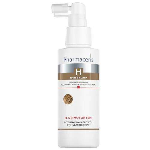 Pharmaceris H-STIMULFORTEN Intensive Hair Growth Stimulating Treatment 125ml - Haarwuchsmittel für unisex, hypoallergen und hochwirksam. Fördert das Haarwachstum bei dünnem Haar mit Koffein und Faktor FGF für sichtbar kräftigeres Haar.