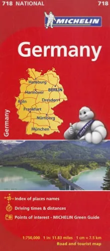 Michelin Germany Map 718: 718 National, Road and Tourist Map