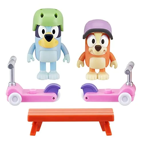 Bluey Scooter Set mit beweglichen Figuren - Action- & Spielfiguren, inklusive beweglicher Figuren für interaktiven Spielspaß und kreative Abenteuer.