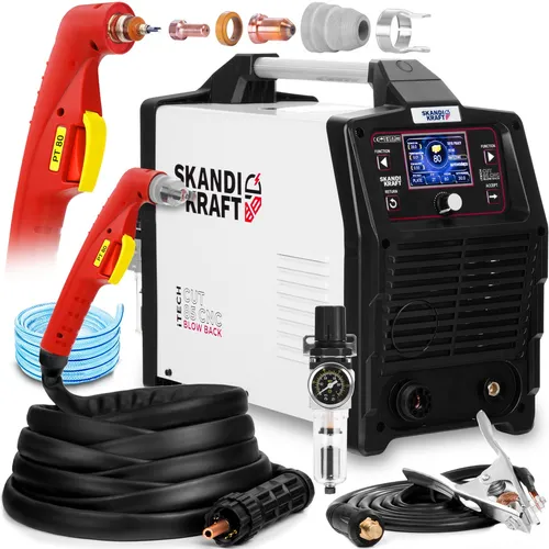 SKANDI KRAFT® Plasmaschneider 80A 400V CNC Blow Back Pilotzündung 42mm Profi