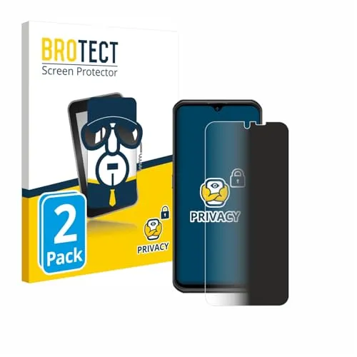 BROTECT 2 Stück Anti-Spy Blickschutzfolie für Ulefone Armor 17 Pro Privacy Screen Protector [Displayschutz-Folie, Sichtschutz, Blaulichtfilter]
