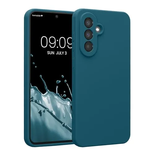 kwmobile Hülle kompatibel mit Samsung Galaxy A56 5G - Hülle Silikon gummiert - Handyhülle - Handy Case in Petrol matt
