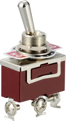 TRU COMPONENTS TC-12819628 Kippschalter 250 V/AC 15A 1 x Ein/Aus/Ein rastend 1St.