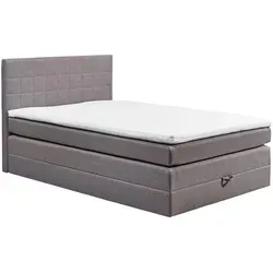Xora Boxspringbett 140x200 cm, Grau mit Bettkasten von Roller