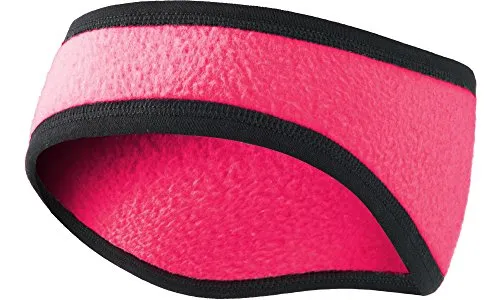 Ladeheid Herren Damen Fleece Stirnband Ohrenwärmer LA-204(Rosa,One Size)