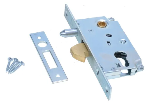 Aqbau® Hakenschloss Einsteckschloss Schiebetürschloss 72/40mm PZ Schlöss