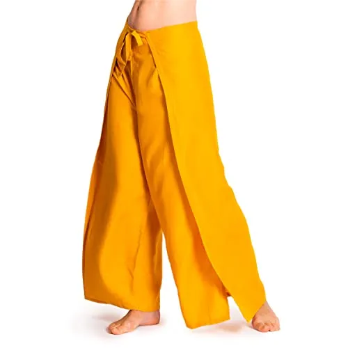 PANASIAM Sunshine Pants Plain, Golden, L in gold von PANASIAM