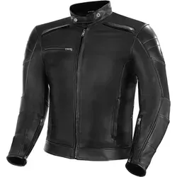 SHIMA BLAKE Motorradjacke Herren mit Protektoren - Schutzjacken mit Rücken-, Schulter- und Ellbogenprotektoren, aus hochwertigem Leder, ideal für Sommerfahrten und bietet optimale Belüftung.