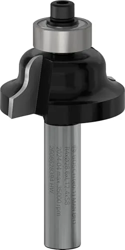 Bosch Professional Zubehör 2 608 628 394 Profilfräser B 8 mm, R1 4 mm, B 8 mm, L 12,7 mm, G 54 mm